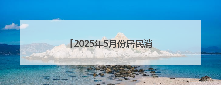 2025年5月份居民消费价格同比下降0.1%