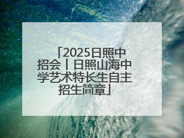2025日照中招会丨日照山海中学艺术特长生自主招生简章