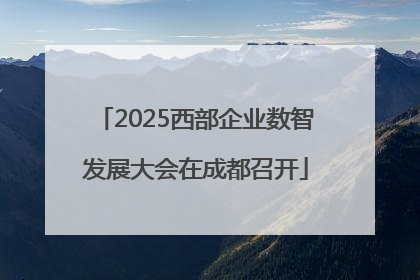 2025西部企业数智发展大会在成都召开