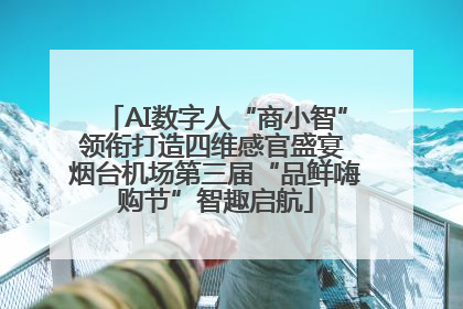AI数字人“商小智”领衔打造四维感官盛宴 烟台机场第三届“品鲜嗨购节”智趣启航