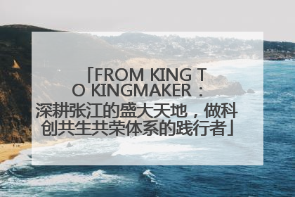 FROM KING TO KINGMAKER：深耕张江的盛大天地，做科创共生共荣体系的践行者